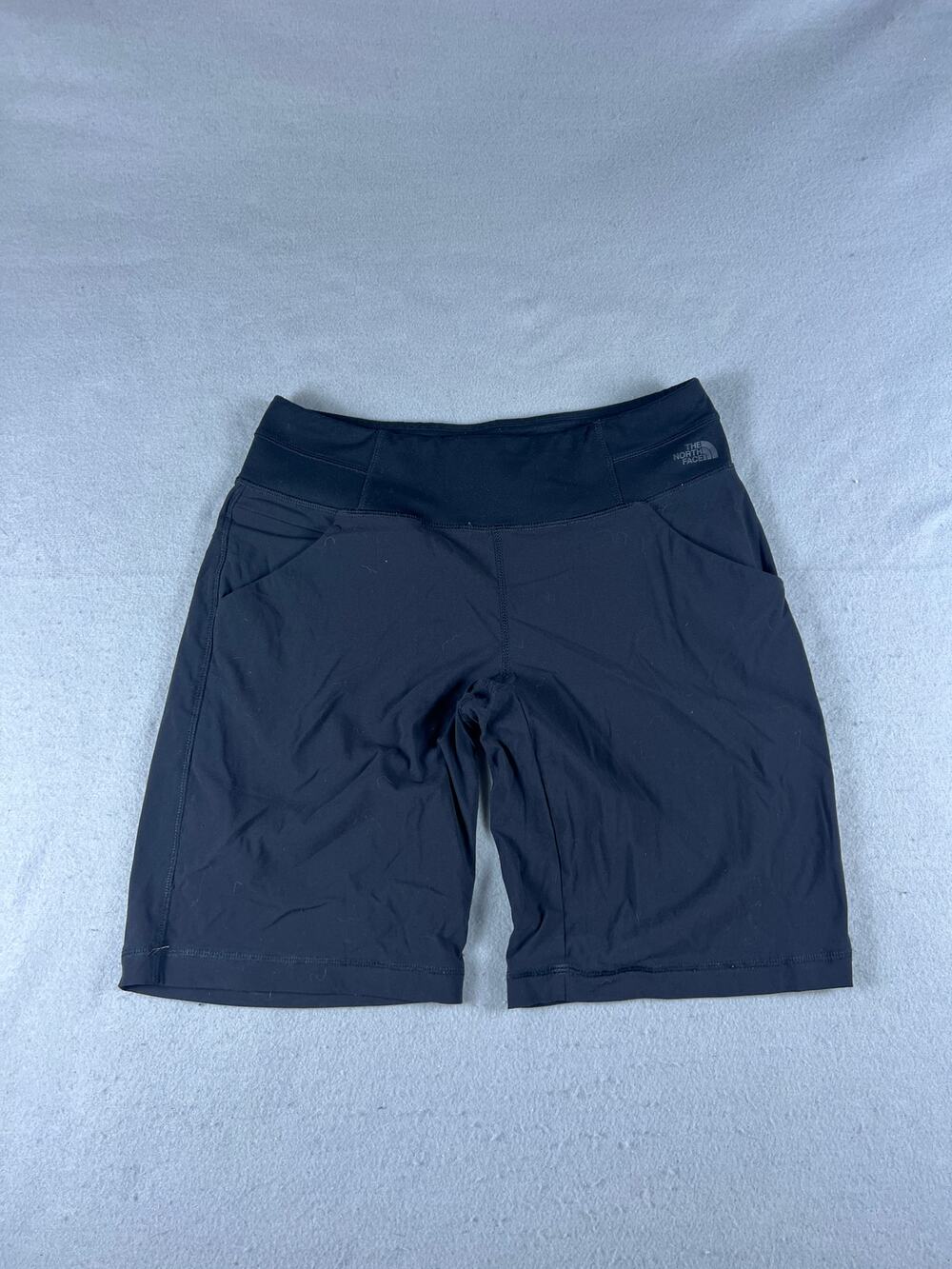 The North Face Athletic Shorts Womens S Gray FlashDRY Fitted Hiking Running Gym